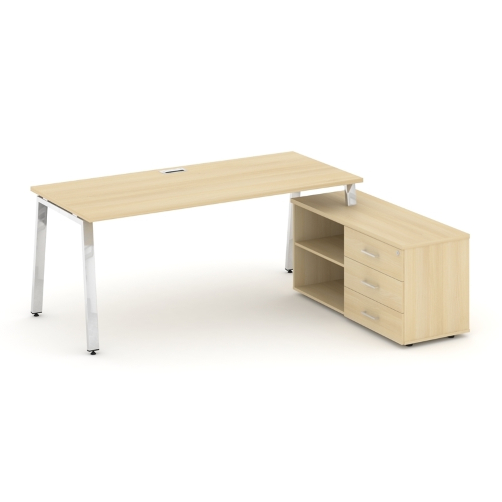 Style Project Direct Lux Стол письменный с греденцией правой