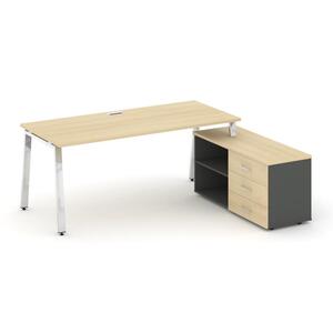 Style Project Direct Lux Стол письменный с греденцией правой