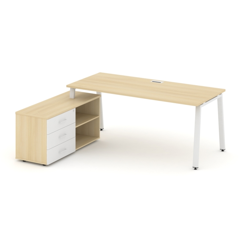 Style Project Direct Стол письменный с греденцией левой