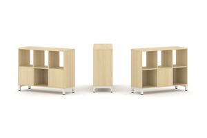 Набор стеллажа двухстороннего, 2 яруса