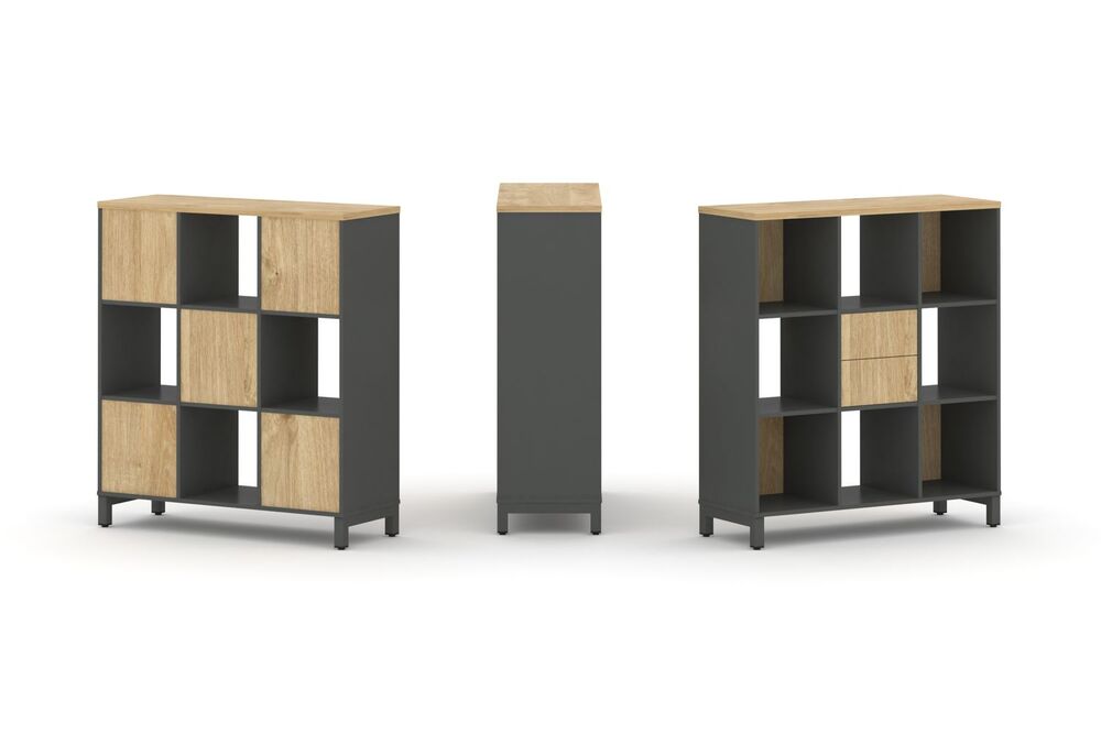 Набор стеллажа одностороннего, 3 яруса