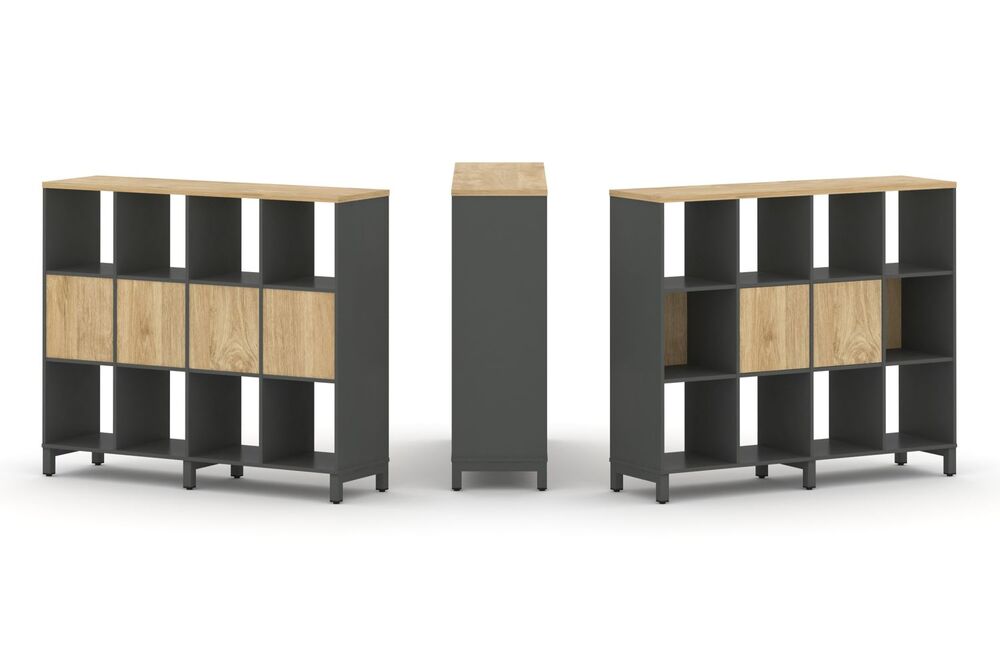 Набор стеллажа одностороннего, 3 яруса