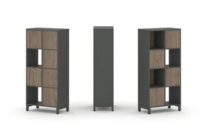 Набор стеллажа одностороннего, 4 яруса