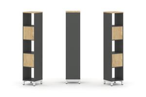 Набор стеллажа одностороннего, 5 ярусов