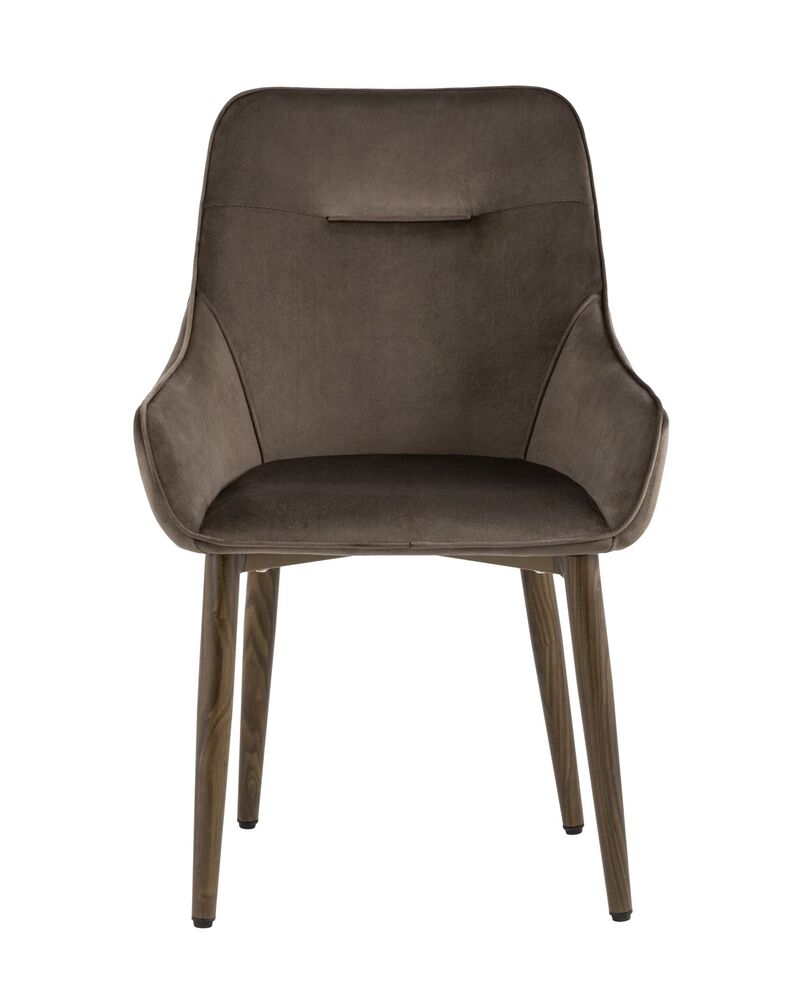 Стул Диана велюр коричневый 4 шт