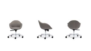 Кресло со средней спинкой на крестовине