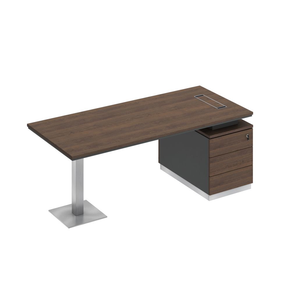 Стол на опорной тумбе для руководителя