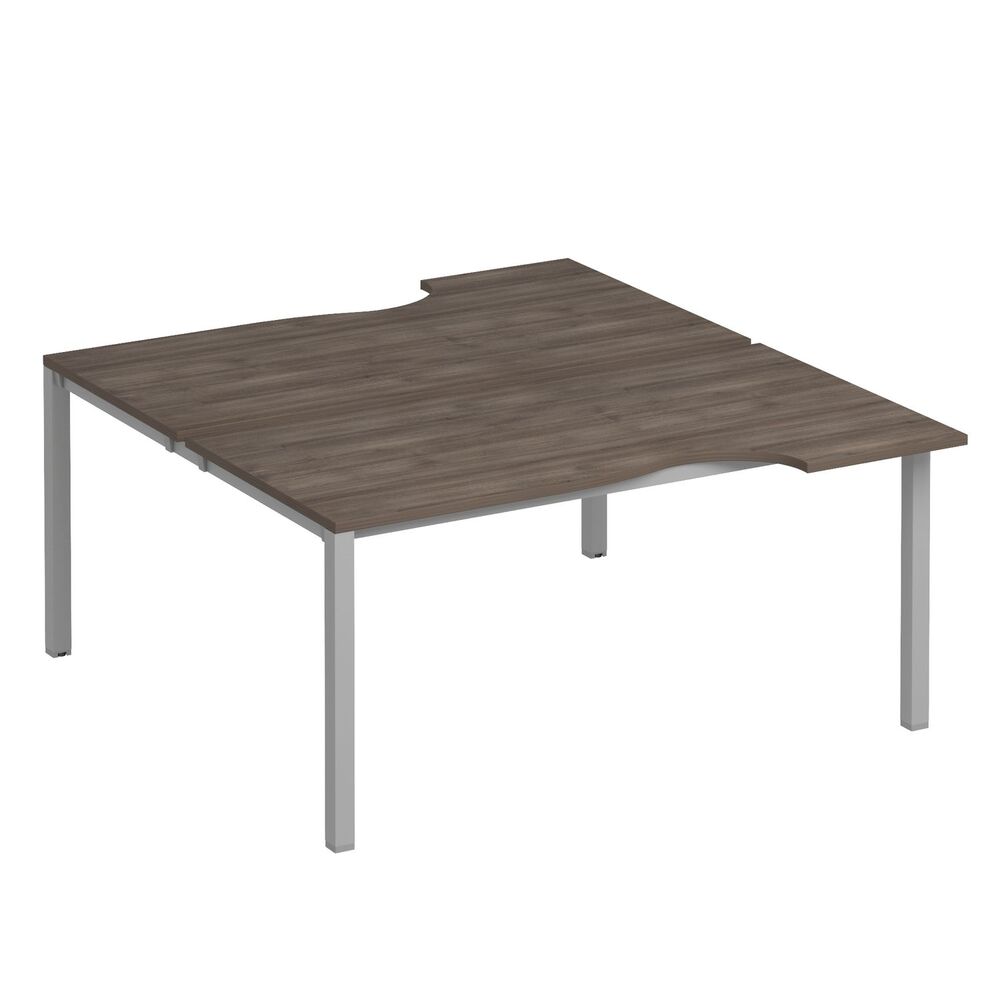 Рабочая станция со столами на опорах КФ (2х160)