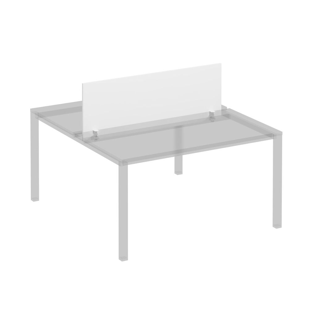 Экран для рабочей станции 140 на белом металлокаркасе КФ