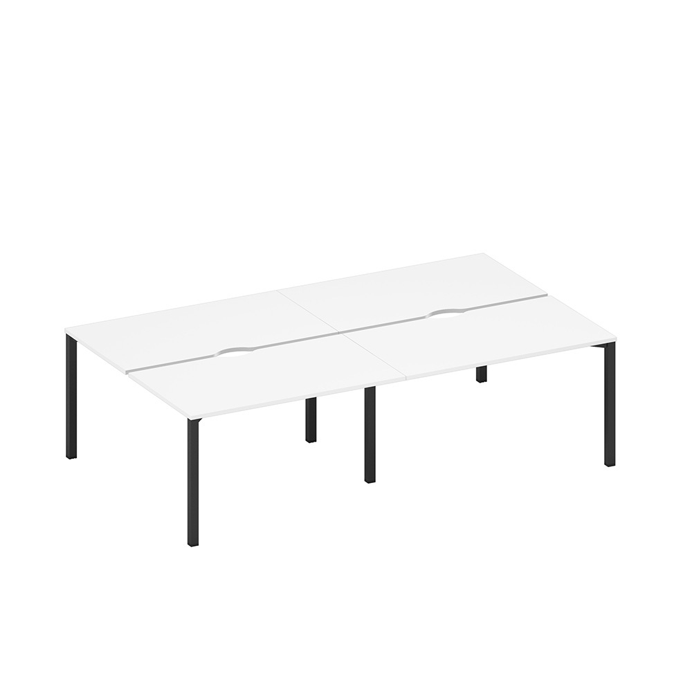 Рабочая станция на металлокаркасе, столешницы с вырезом (4*140)