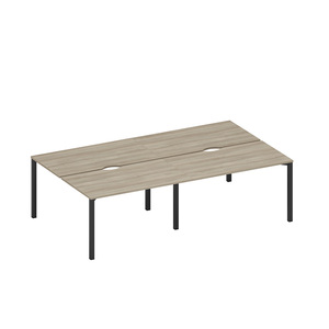 Рабочая станция на металлокаркасе, столешницы с вырезом (4*140)